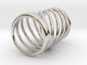 Ring of Rings No.7 in Rhodium Plated Brass