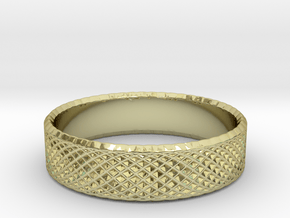 0215 Lissajous Figure Ring (Size7.5, 17.7mm) #020 in 18k Gold Plated Brass