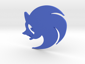 3D Sonic the Hedgehog Logo in Blue Processed Versatile Plastic