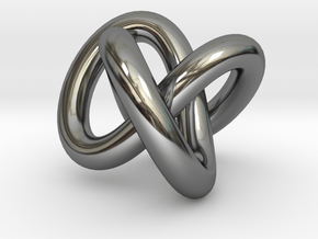 Necklace Infinity in Fine Detail Polished Silver