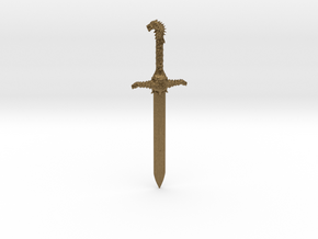 Oathkeeper Sword Pendant in Natural Bronze