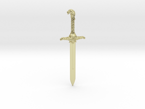 Oathkeeper Sword Pendant in 18k Gold Plated Brass
