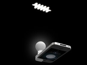 Lightclip: Swan, iPhone 4/4s in White Natural Versatile Plastic