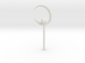 Sailor Moon Crescent Moon Wand in White Natural Versatile Plastic