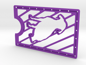 CardWallet Dog Right in Purple Processed Versatile Plastic