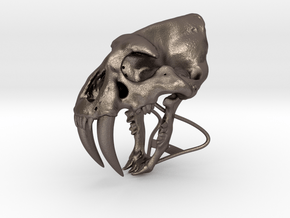 Saber Tooth  in Polished Bronzed Silver Steel