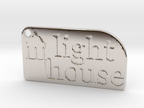 Light House Key Chain in Rhodium Plated Brass
