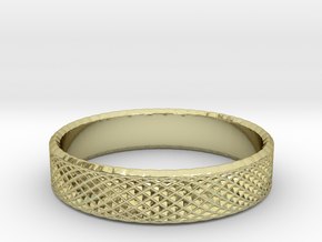 0218 Lissajous Figure Ring (Size11, 20.5 mm) #023 in 18k Gold Plated Brass