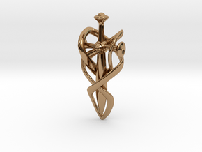 Journey Pendant  in Polished Brass