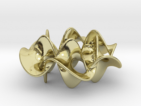 Hexagram 2 (2 in) in 18k Gold Plated Brass