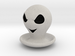 Halloween Character Hollowed Figurine: Evil Ghosty in Full Color Sandstone