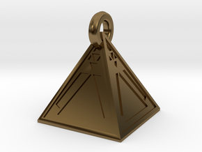 Limited Edition Sith Holocron Keychain in Polished Bronze