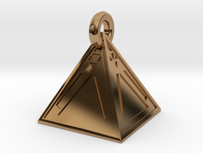 Limited Edition Sith Holocron Keychain in Polished Brass