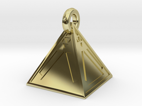 Limited Edition Sith Holocron Keychain in 18k Gold Plated Brass