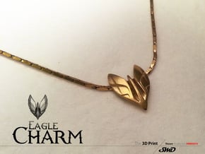 Eagle Charm  in Natural Brass