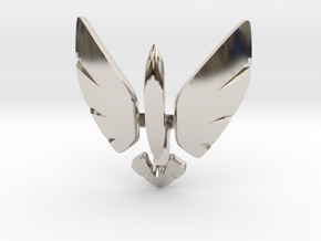 Eagle Jet Moded pendant in Rhodium Plated Brass