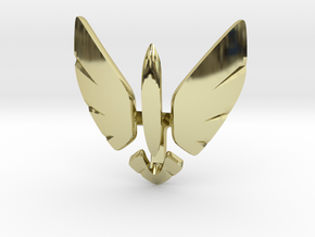 Eagle Jet Moded pendant in 18k Gold Plated Brass