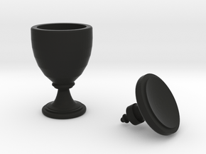 15th Century Oil Vase (5 inches tall) in Black Natural Versatile Plastic