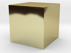 50x50 Solid Cube in 18k Gold