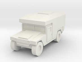 1/144 12mm scale US Army M997 Humvee HMMWV Hummer  in White Natural Versatile Plastic