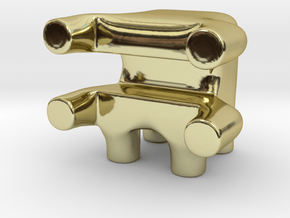 Tiny Robot Ugly Friend in 18k Gold Plated Brass