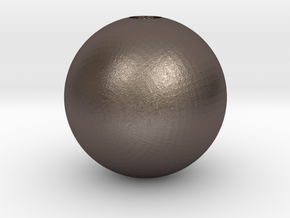 Sphere 1in Hollow in Polished Bronzed Silver Steel