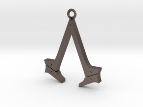 Assassin's Creed Syndicate Logo in Polished Bronzed Silver Steel