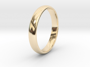 Traditional Smooth Ring All Sizes in 14K Yellow Gold: 4.5 / 47.75