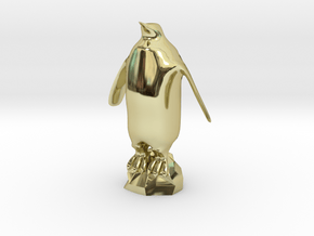 Penguin 3D Print in 18k Gold