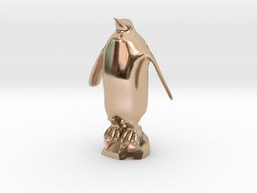 Penguin 3D Print in 14k Rose Gold