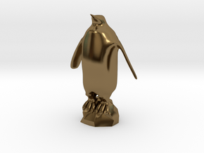 Penguin 3D Print in Polished Bronze
