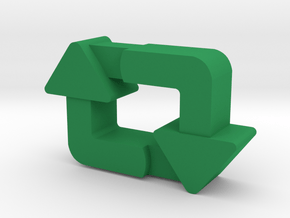 Classy Retweet Pendant in Green Processed Versatile Plastic