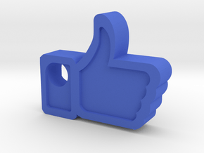Facebook Like Pendant in Blue Processed Versatile Plastic