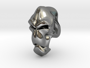 Skull-004 scale in 3cm Passed in Polished Silver