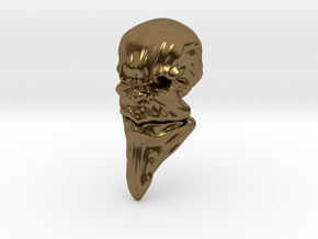 Skull-031 scale in 3cm Passed in Polished Bronze
