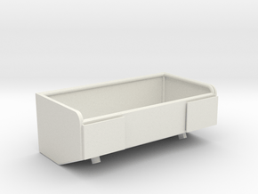 1/16 M50/51 large rear stowage bin in White Natural Versatile Plastic