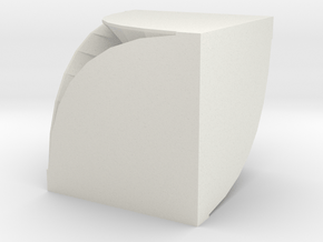 Spiral Box in White Natural Versatile Plastic