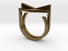 Adjustable ring. Basic set 6. in Polished Bronze