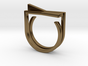 Adjustable ring. Basic set 8. in Polished Bronze