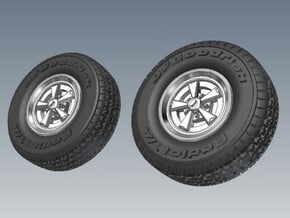 1-87 BFG Radial T-A Tire SET in Tan Fine Detail Plastic