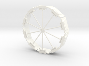DIN Plaat 1op50 Cirkel in White Processed Versatile Plastic