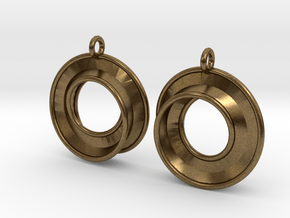Fantasy-3-Earrings in Natural Bronze