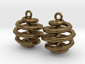 Ring-in-a-Ball-02-EarRing in Natural Bronze