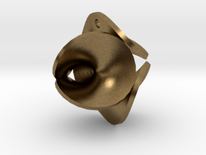 Enneper Earring / Pendant in Natural Bronze