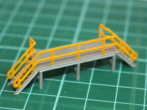 N Scale Train Crew Platform in Gray Fine Detail Plastic