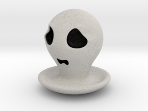 Halloween Character Hollowed Figurine:FearfulGhost in Full Color Sandstone