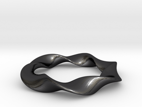 Amie Bracelet to suit 60mm hand (55mm inner circle in Polished and Bronzed Black Steel