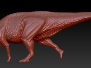 1/40 Parasaurolophus - Walking in White Natural Versatile Plastic