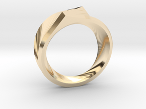 Qortex Ring in 14k Gold Plated Brass: 8 / 56.75