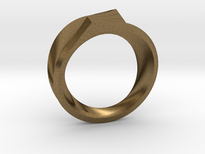 Qortex Ring in Natural Bronze: 8 / 56.75